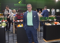 Carsten Gogoll op de stand van de Böhmer Groep. De langjarige fruithandelaar is directeur van Böhmer Frische GmbH en procuratiehouder van Bivano GmbH.