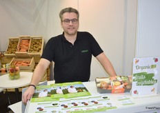 Guillaume Lietard van Fort et Vert. Het was de eerste keer dat het bedrijf als standhouder aanwezig was. Guillaume maakte van de gelegenheid gebruik om onder andere een maaltijdpakket voor soep te promoten.