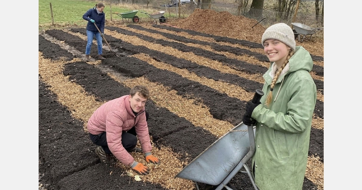 Biologische tuinderij in opbouw op Landgoed Eyckenlust in Beek en Donk