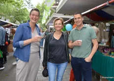Roosmarijn Saat (Gimsel), Renate van den Broeck (voormalig eigenaresse van een Natuurwinkel) en Gerry van der Westen (Van der Westen Organic, family bakery).