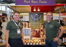 Hans van der Velde en Leo den Hamer van Mont Blanc Foods.