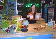 Myrte Gijsbers van Lemar promoot Rootzz jackfruit