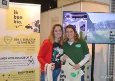 Tessa Eeftink en Folkje Zigterman van Natuurweide en Ik ben bio. Zij promootten het communicatieplatform "Ik ben bio", een initiatief van Natuurweide met als doel om burgers meer te verbinden met biologische boeren. 