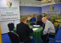 Aalt van de Kraats maakte bij Greenfood International van de gelegenheid gebruik om met allerlei klanten en leveranciers in gesprek te gaan.