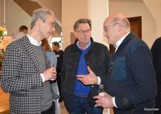 Thomas Scara (Bionext), Jaco Burgers (Biohuis en ERF BV) en Arie van den Berg (Biohuis en Hoeve Ackerdijk). 
