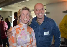 Annemarie Kruize (De Bolster) met André Jurrius van Ekoboerderij de Lingehof. 