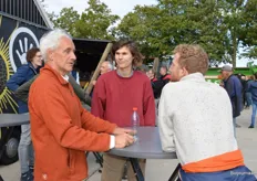 Gert-Jan van der Burgt in gesprek met Niels Heining en Jan de Koeijer van Bionext. 