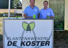 Plantenkwekerij De Koster uit Merchtem biedt biologische planten aan. Links: Kristof De Koster, rechts: Dieter De Koster.