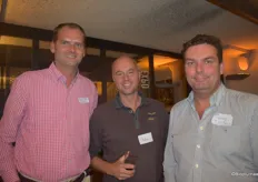 V.l.n.r: Dennis van Teylingen (Imkerij de Traay), André Jurrius (bio-dynamisch akkerbouwer) en Rik Hidding (Tradin' Organic). 