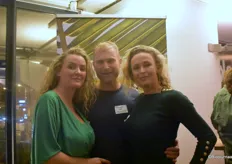 De organisatoren van de Bioborrel: Kirsten, Thomas en Simone. 