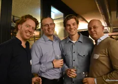 V.l.n.r: Erik Westeneng, Han van Nieuweland, Piet Honig en Joost Schaaf van Wessanen. 