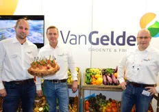 Michael van Lierop, Anton van Gelder en Corne Pijnenburg van Van Gelder Groente & Fruit.