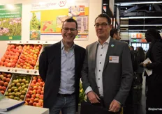 Johan Troost (Ithaka Organic Trading) en Robbert Blok (Green Organics).  