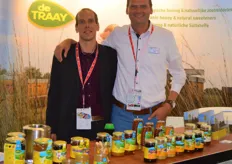 Lieko Boersma en Dennis van Teylingen van De Traay. De Traay promoten het merk Santusa voor de Duitse markt.