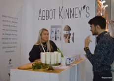 Bij Anne Kok kon men terecht voor meer informatie over de producten van Abbot Kinney's. "Een paar van onze producten zijn al in Frankrijk verkrijgbaar, maar dit willen we graag verder uitbreiden."