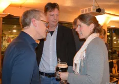Michaël Wilde (Bionext), Karst Kooistra (Tradin Organic Agriculture) en Herma Winnemuller (Landgoed Bleijendijk). 