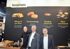 Bauke Boomstra, Cees de Haan en Willem-Jan Leunissen van Koopmans. Produceren op graan gebaseerde ingrediënten voor de voedingsmiddelen industrie. Zijn momenteel ook bezig met het uitbreiden van het bio-assortiment. 