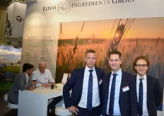 Remco Homan, Mark Weverink en Frank Janssen van Royal Ingredient Group. 