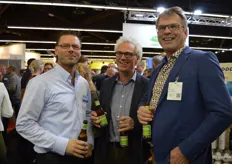 Johan Groen, Peter Brul en Wim Stoker tijdens de netwerkborrel.