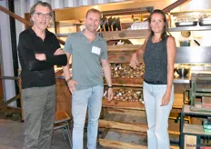 Eymert van Manen, Thomas van Hasselt en Esther Molenwijk; de initiatiefnemers van de bio-borrel. 