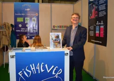 Fish4Ever stond ook als Nederlandse exposant op de lijst. Op de foto: Charles Redfern, Managing Director. Hij gaf aan dat de zaken in Nederland erg goed gaan. "We hebben onze verkopen in Nederland dit jaar verdubbeld."